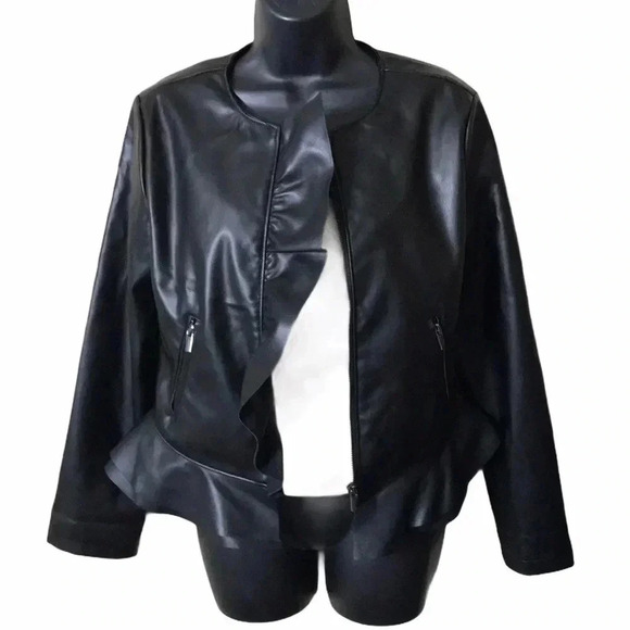 Catherine Malandrino Ruffled Peplum Jacket Size S - Picture 2 of 7